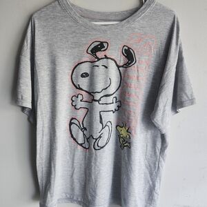 Gray Snoopy Kids T-Shirt